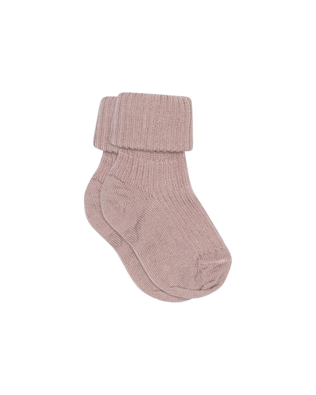 Wool rib baby socks